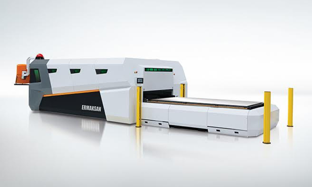 ERMAKSAN  Lazer Kesme Makinası   İşleme Ebatları: 2000 x 8000 mm (max)  Maksimum Güç: 6000 W